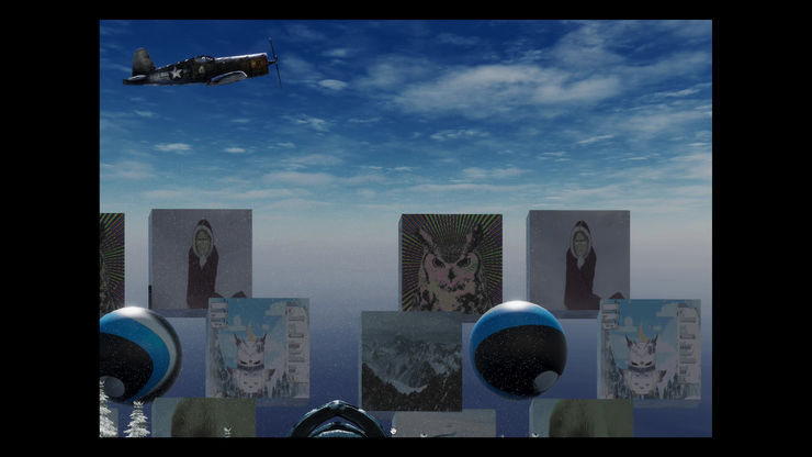 Abstract Snowy Owl environment